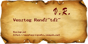 Veszteg Renátó névjegykártya